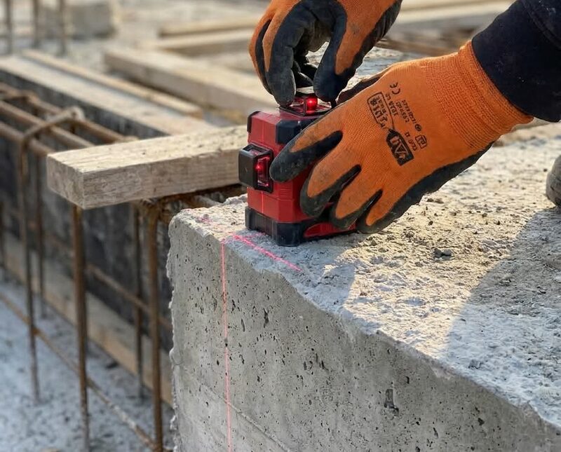 Posa materiali durante lavori di ristrutturazione a Mira