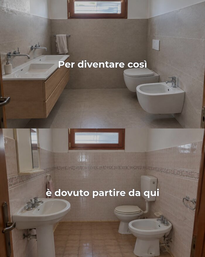 Ristrutturazione bagno prima e dopo ILIC SRLS Mira