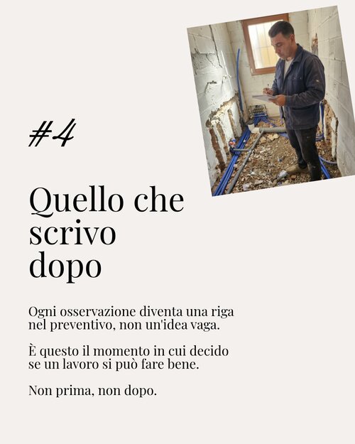 Dal sopralluogo al preventivo scritto ILIC SRLS Mira